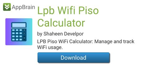laurio piso wifi|Lpb Wifi Piso Calculator .